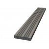 WPC terasová lemovací lišta Nextwood 3D line, šedá