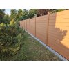 Kompletní plotové pole WPC NEXTfence - teak