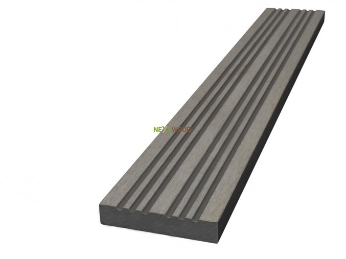 WPC terasová lemovací lišta Nextwood 3D line, šedá