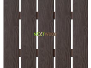 WPC široká plotovka 3D line Nextwood, wenge (Výška 1,2 metru)