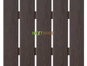 WPC široká plotovka 3D line Nextwood, wenge (Výška 1,2 metru)
