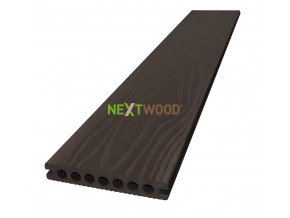 WPC terasové prkno Nextwood 3D line, barva wenge