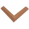 Dvoudílná rohová lišta k WPC dlaždicím, barva timber (5)