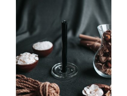 Thin black candle