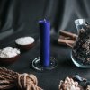 Thick purple candle