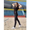T-shirt sportiva da donna nera TT480