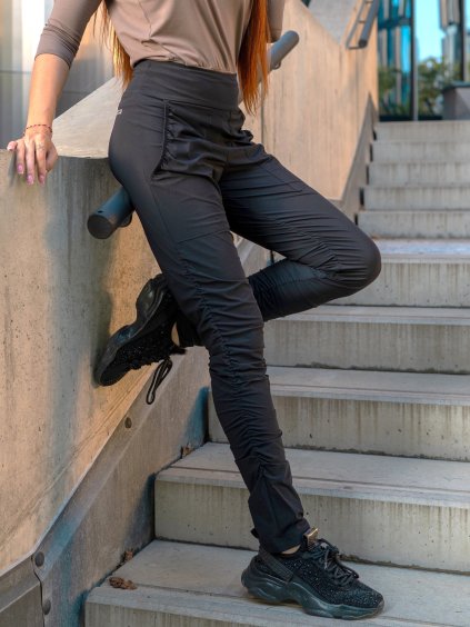 8488 4 damske funkcni elasticke sportovni kalhoty cerne ek933