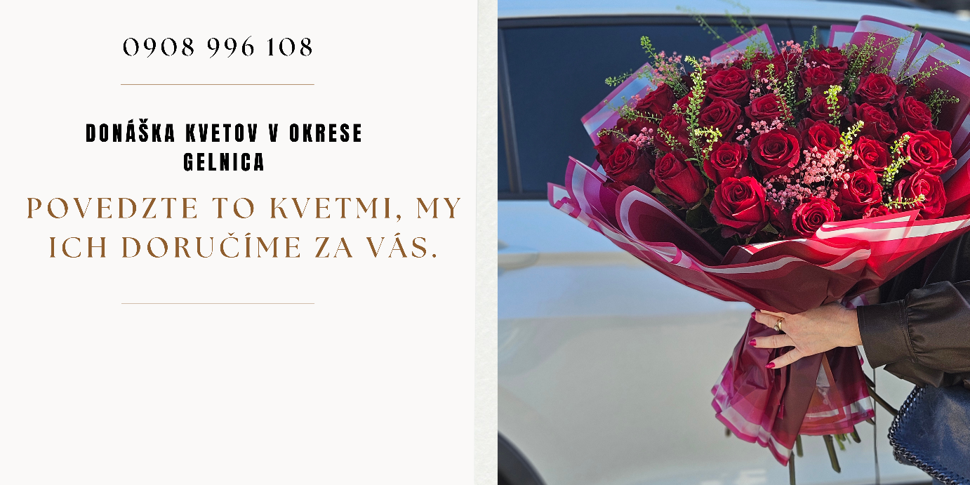 Donášková služba kvetov v okrese Gelnica