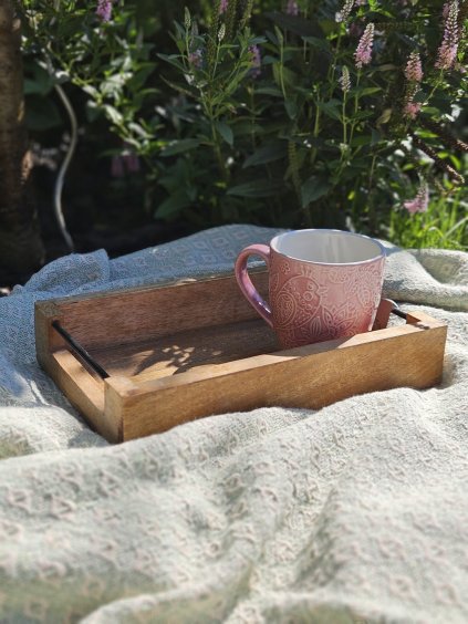 Servírovací podnos z mangového dreva (Veľkosť S)