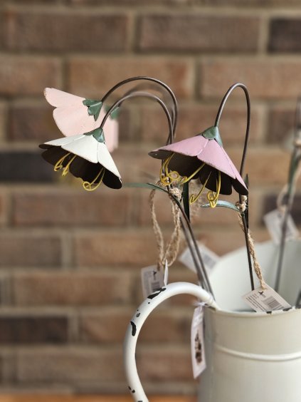 Kovový zápich do kvetov (Farba Krémová)