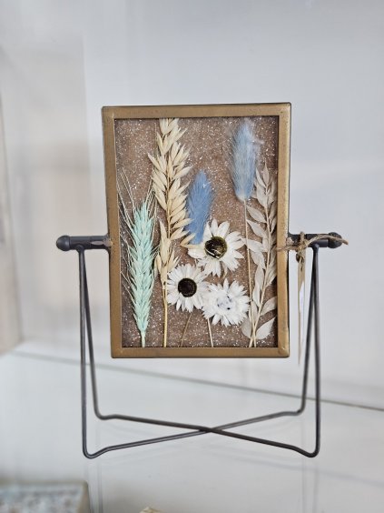 Fotorámik so sušenými kvetmi