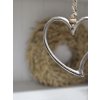 Závesné srdiečko zo strieborného kovu