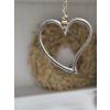 Závesné srdiečko zo strieborného kovu