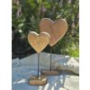 Drevená dekorácia – srdce na stojane (Veľkosť S)