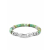 nialaya men s beaded bracelet men s hexagon beaded bracelet with green turquoise and silver men s hexagon beaded bracelet with green turquoise and silver 1160763711