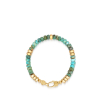 nialaya men s beaded bracelet men s hexagon beaded bracelet with green turquoise and gold men s hexagon beaded bracelet with green turquoise and gold 1160763700