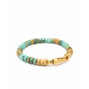 nialaya men s beaded bracelet men s hexagon beaded bracelet with green turquoise and gold men s hexagon beaded bracelet with green turquoise and gold 1160763698