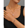 nialaya women s chain bracelet crystal gem bracelet in gold crystal gem bracelet in gold 1176847507