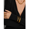 nialaya women s bangle classic 12mm round bangle in gold classic 12mm round bangle in gold one size wbang 085 1171082595