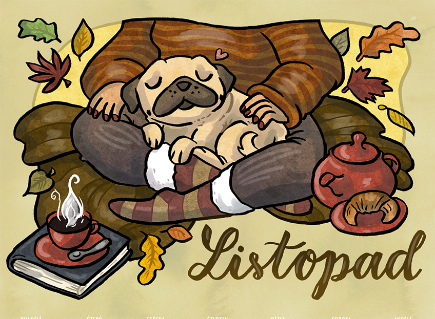Mopsolovánka ke stažení zdarma - LISTOPAD