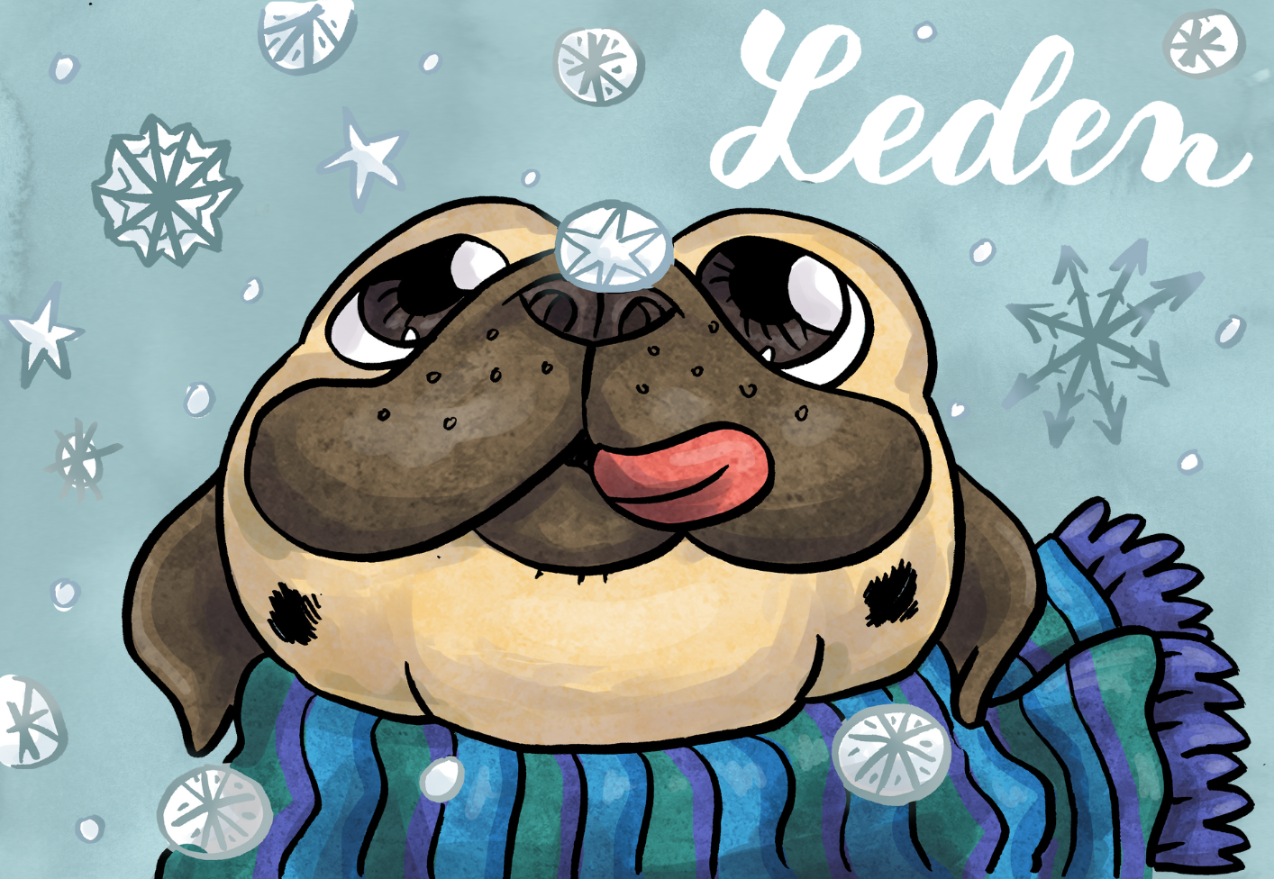 Mopsolovánka ke stažení zdarma - LEDEN