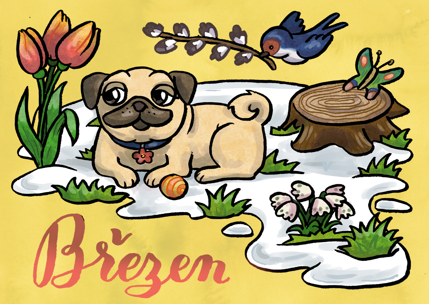 Mopsolovánka ke stažení zdarma - BŘEZEN