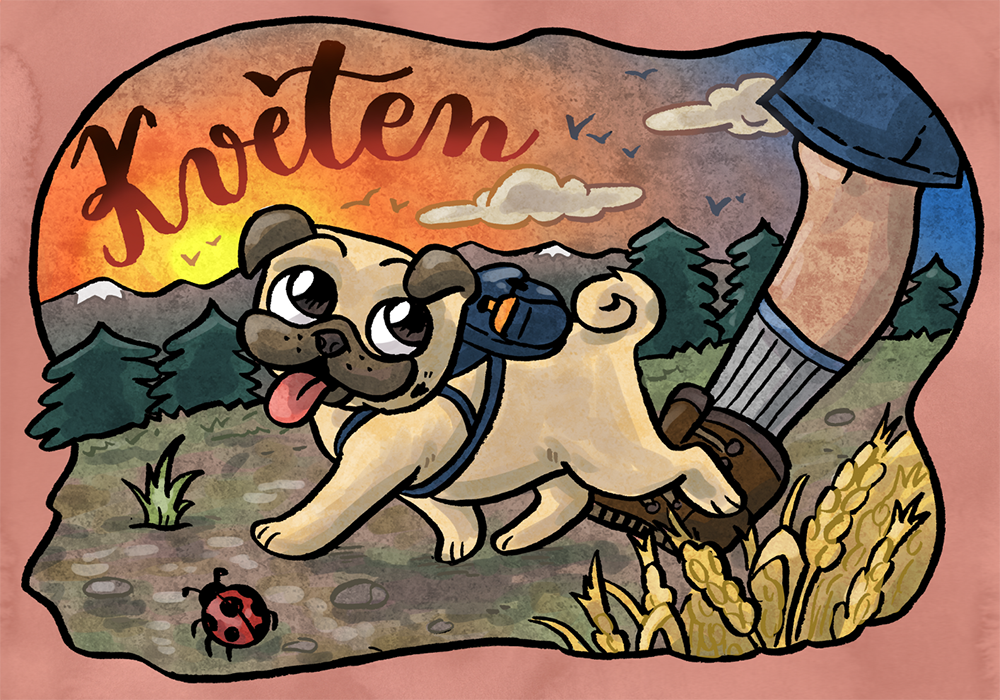 Mopsolovánka ke stažení zdarma - KVĚTEN