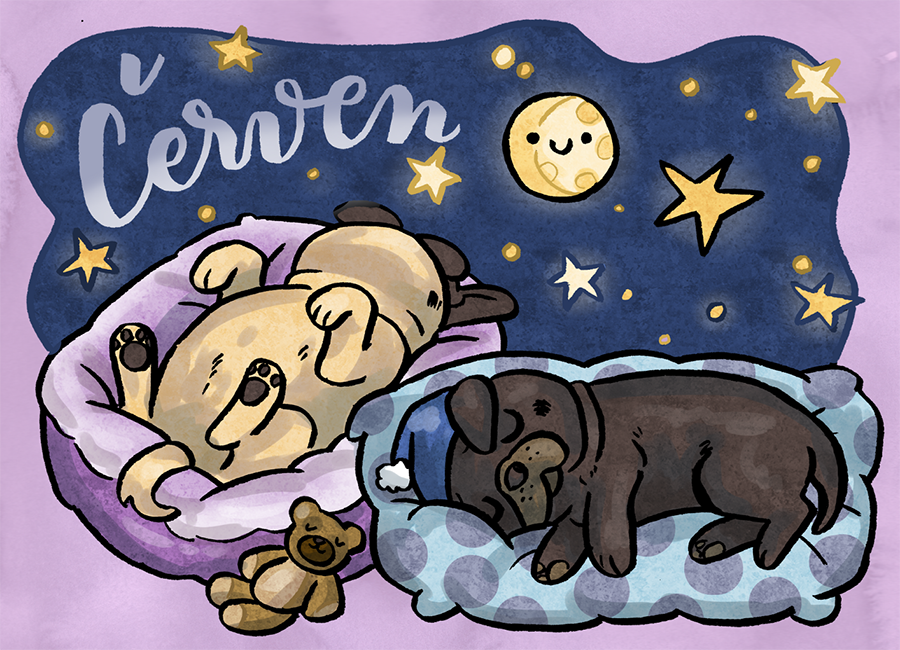 Mopsolovánka ke stažení zdarma - ČERVEN