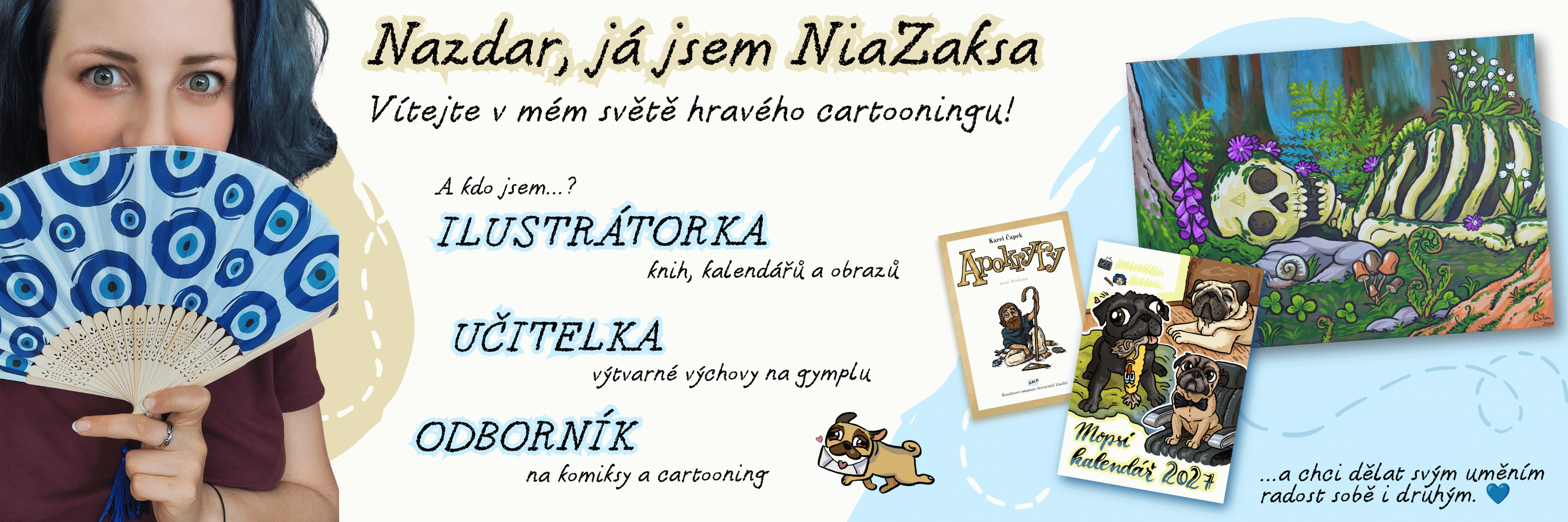 vítejte v mém světě hravého cartooningu