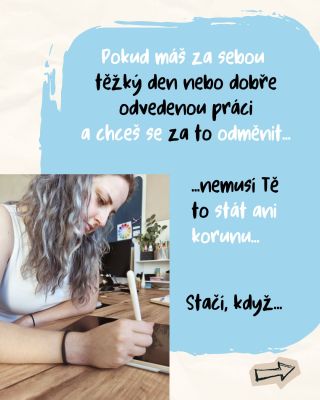 Nikdy nezapomeň na to se pořádně odměnit po náročném dni! 🩵 Chceme toho vždycky stihnout hrozně moc. Práci, děti,...