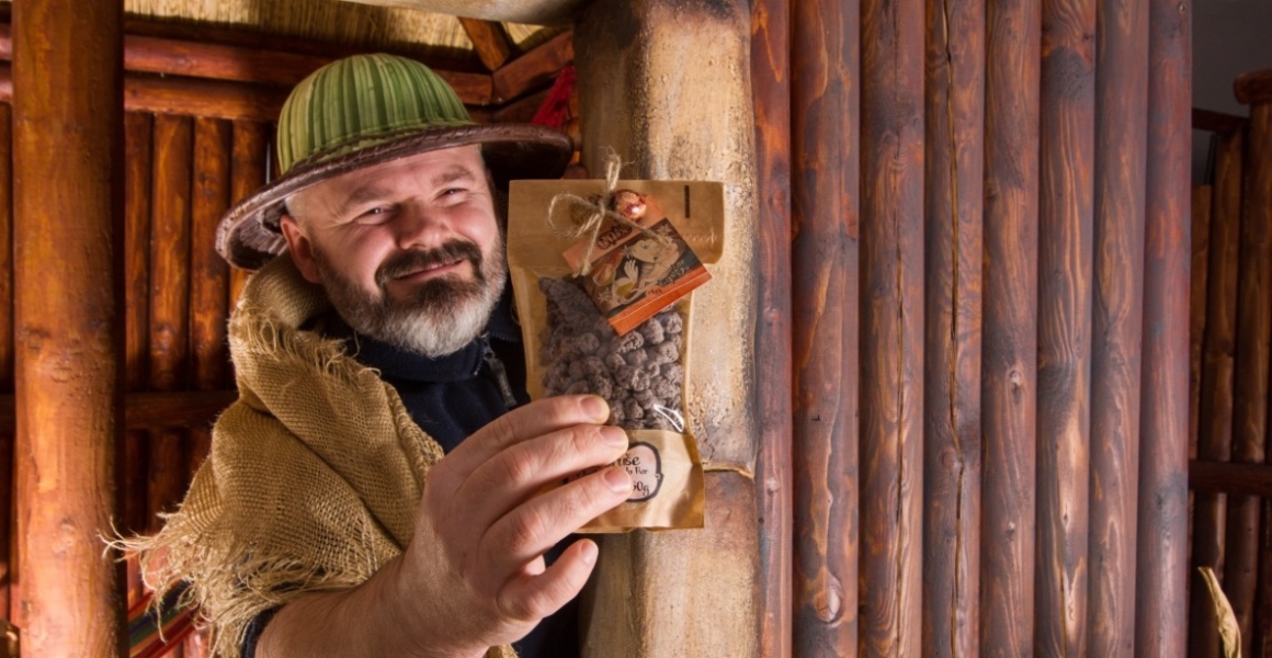 oříšky obalené v čokoládě