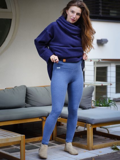 zateplene leginy denim modre1 s napletem nicebelly
