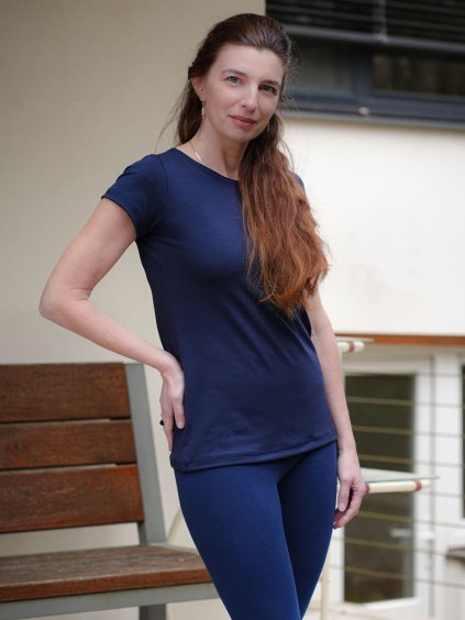 triko Selene kratky rukav2 merino navy modre nicebelly