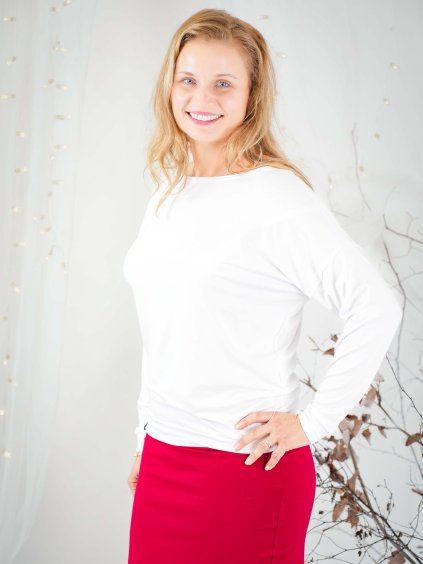 triko s dlouhym rukavemnetopyri bile nicebelly 2