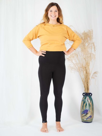tehotenske leginy biobavlna1 cerne nicebelly