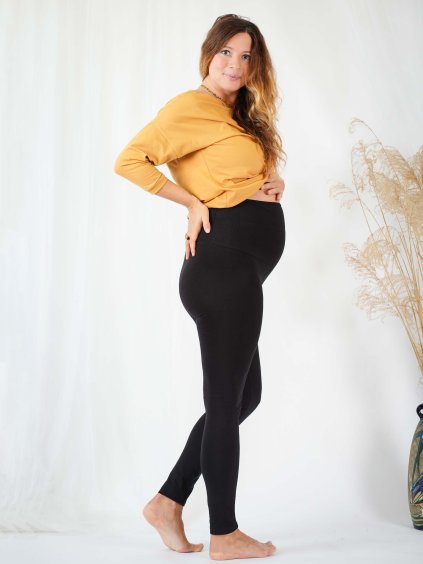 tehotenske leginy zateplene6 cerne nicebelly