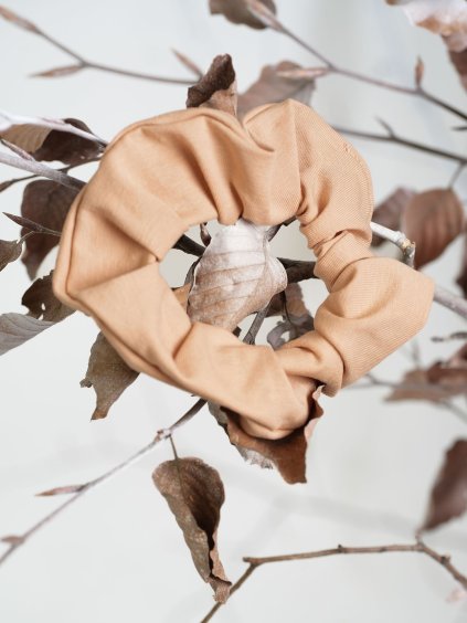 scrunchie gumicka3 biobavlna merunkova tmava NiceBelly