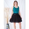 damska sukne z viskozy cerna 6 kratka nicebelly