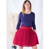 damska sukne z viskozy 1cervena kratka nicebelly