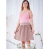 damska sukne z viskozy kratka nicebelly cappuccino