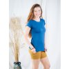 triko selene biobavlna kratky 1 rukav nicebelly ocelove modre