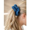 scrunchie gumicka5 biobavlna ocelove modra NiceBelly