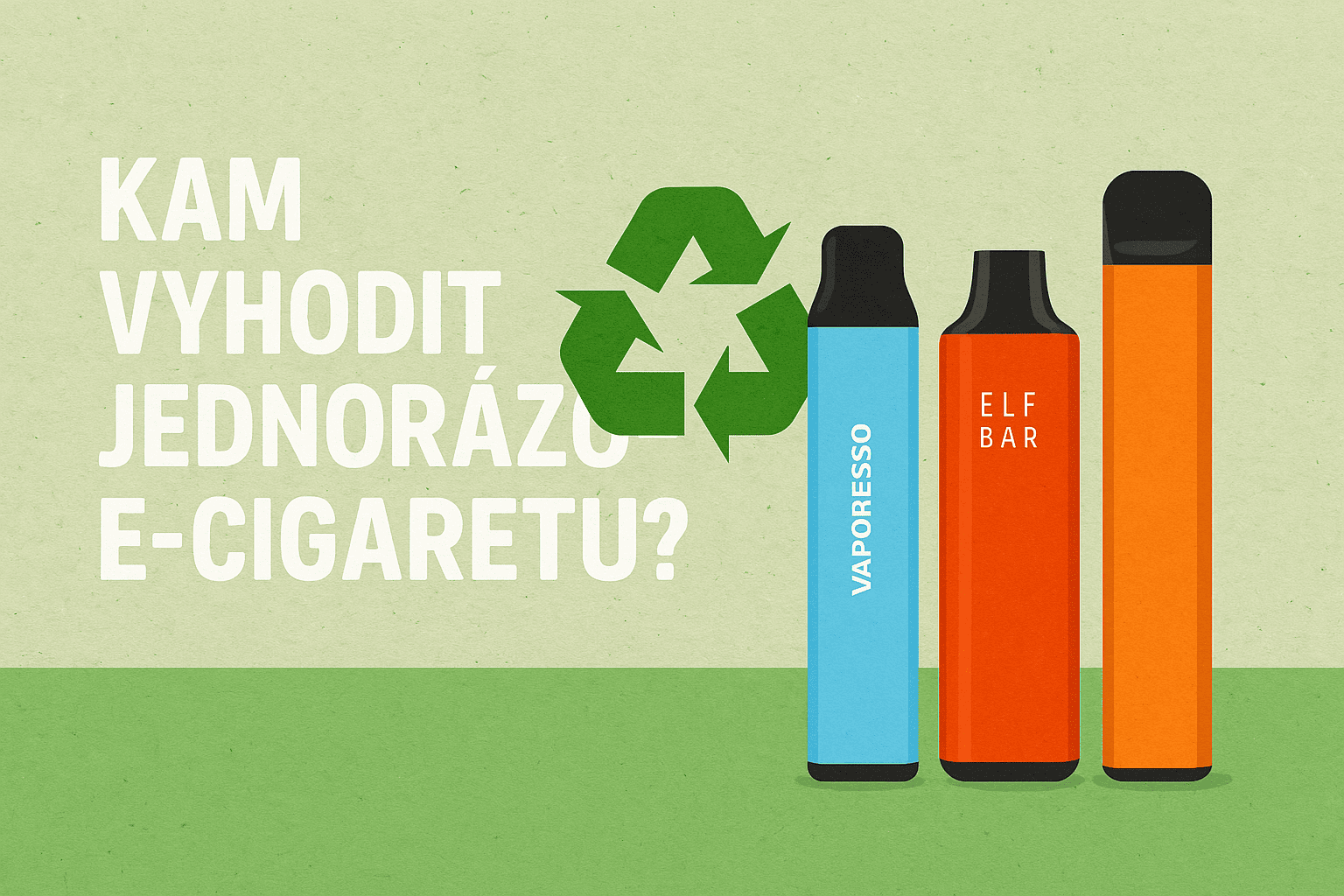 Kam patří jednorázová e-cigareta po použití? Neházej ji jen tak do koše!