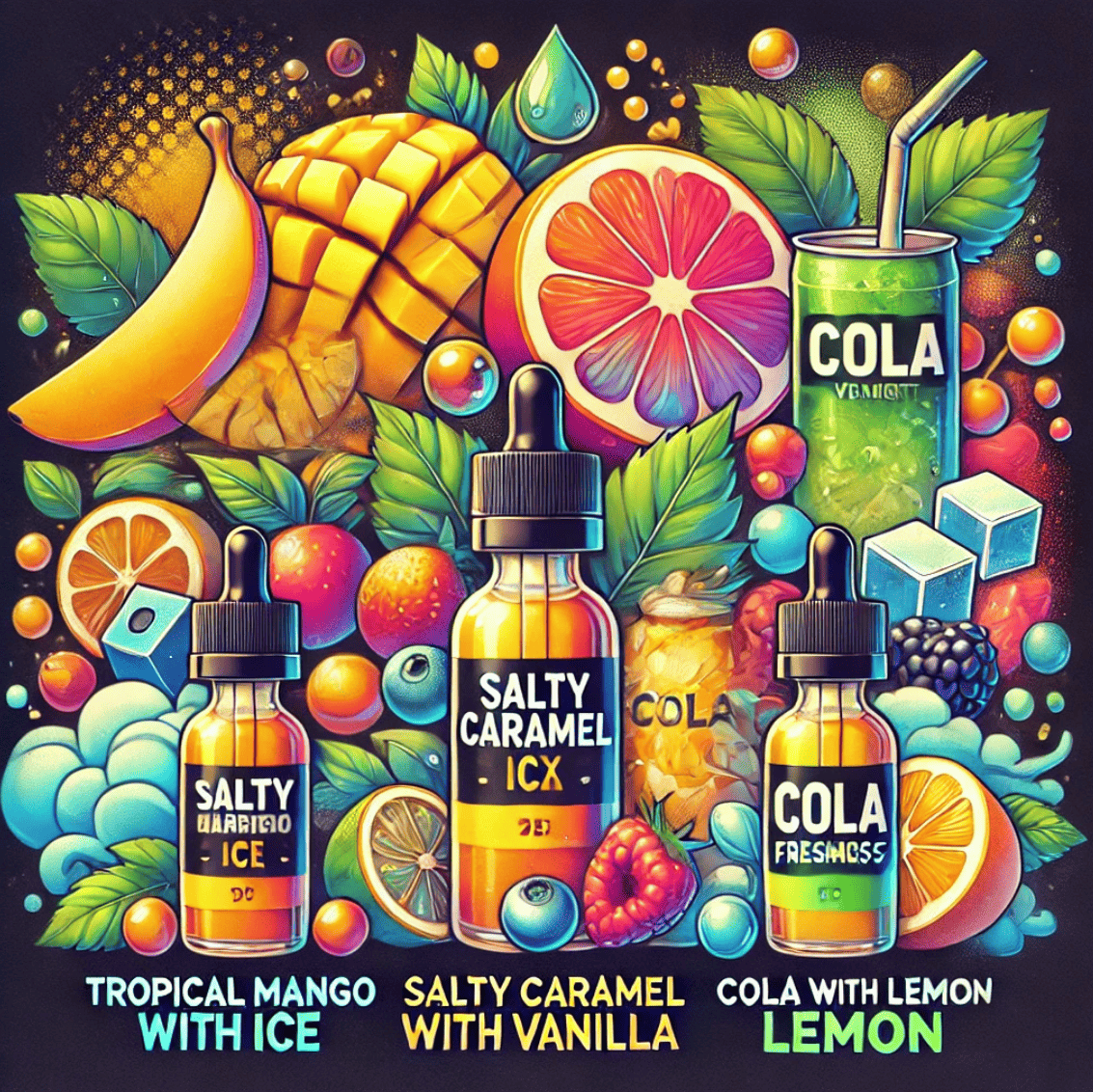 TOP 5 příchutí e-liquidů, které musíte vyzkoušet v roce 2025