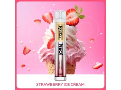 e-cigareta magic bar neo strawberry ice cream
