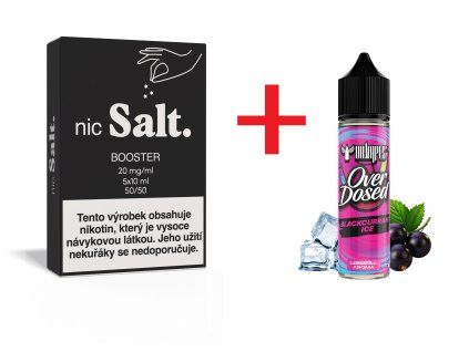 Starter Pack Dr. Vapes Blackcurrant Ice s pěti boostery nicSalt