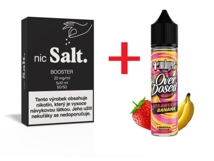 Starter Pack Shake & Vape – Dr. Vapes Overdosed Strawberry Banana + boostery (PG/VG 50/50)