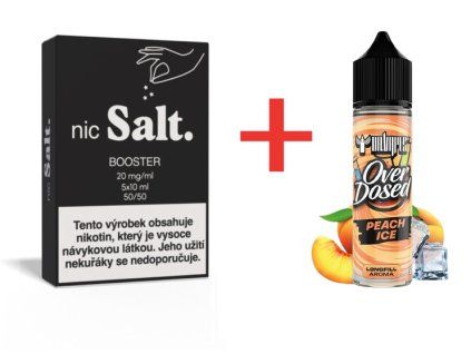 Starter Pack Dr. Vapes Peach Ice s pěti boostery nicSalt