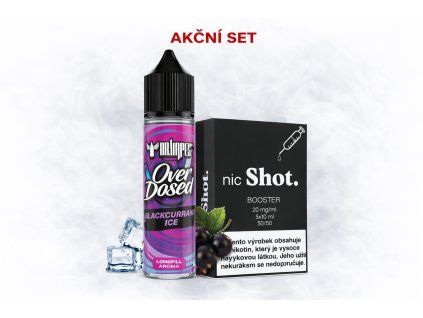 Starter Pack Dr. Vapes Blackcurrant Ice s pěti boostery nicShot