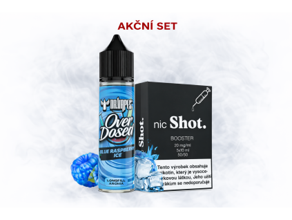 Starter Pack Dr. Vapes Blue Raspberry Ice s pěti boostery nicShot
